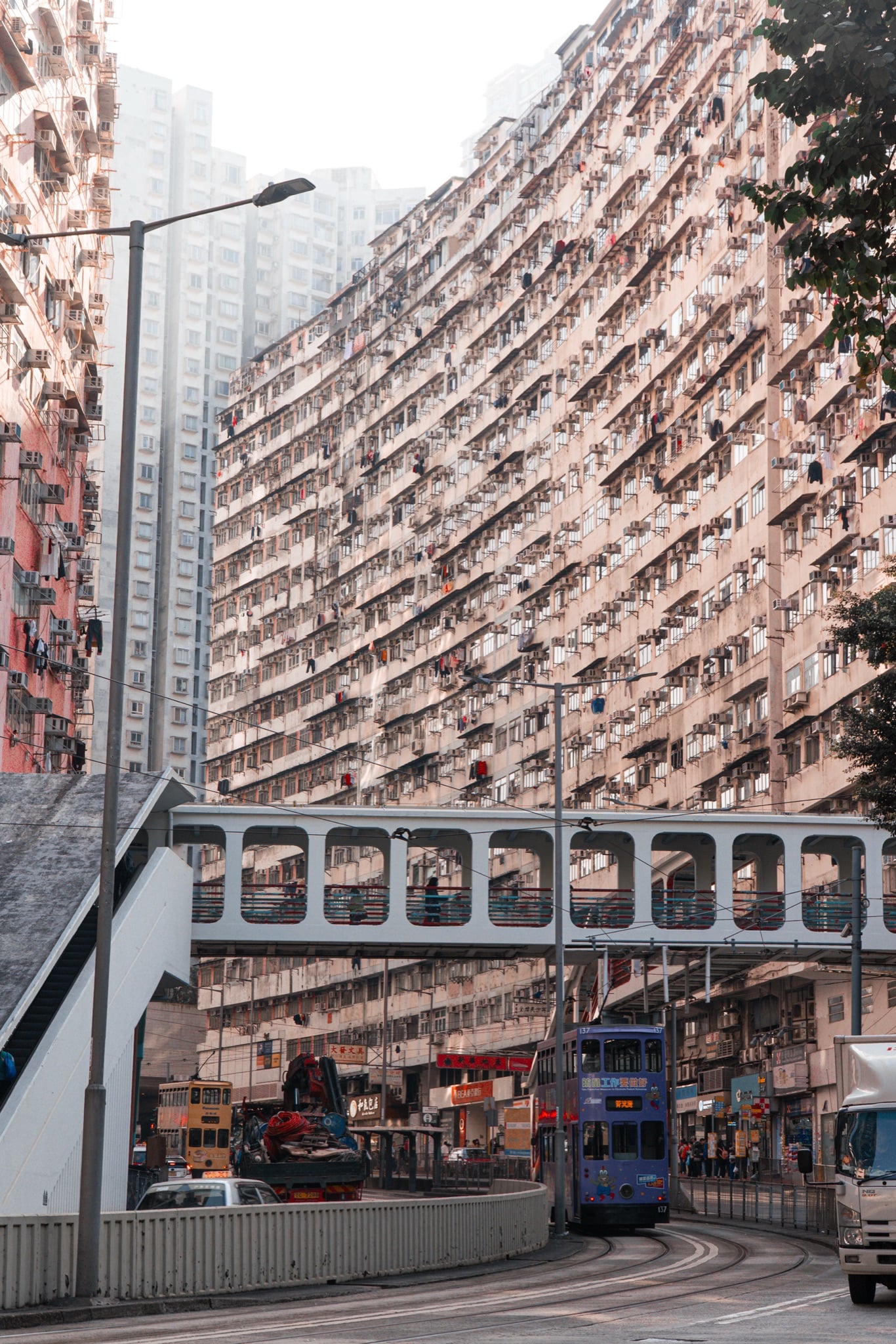 Dense residential towers walling in Quarry Bay, Hong Kong