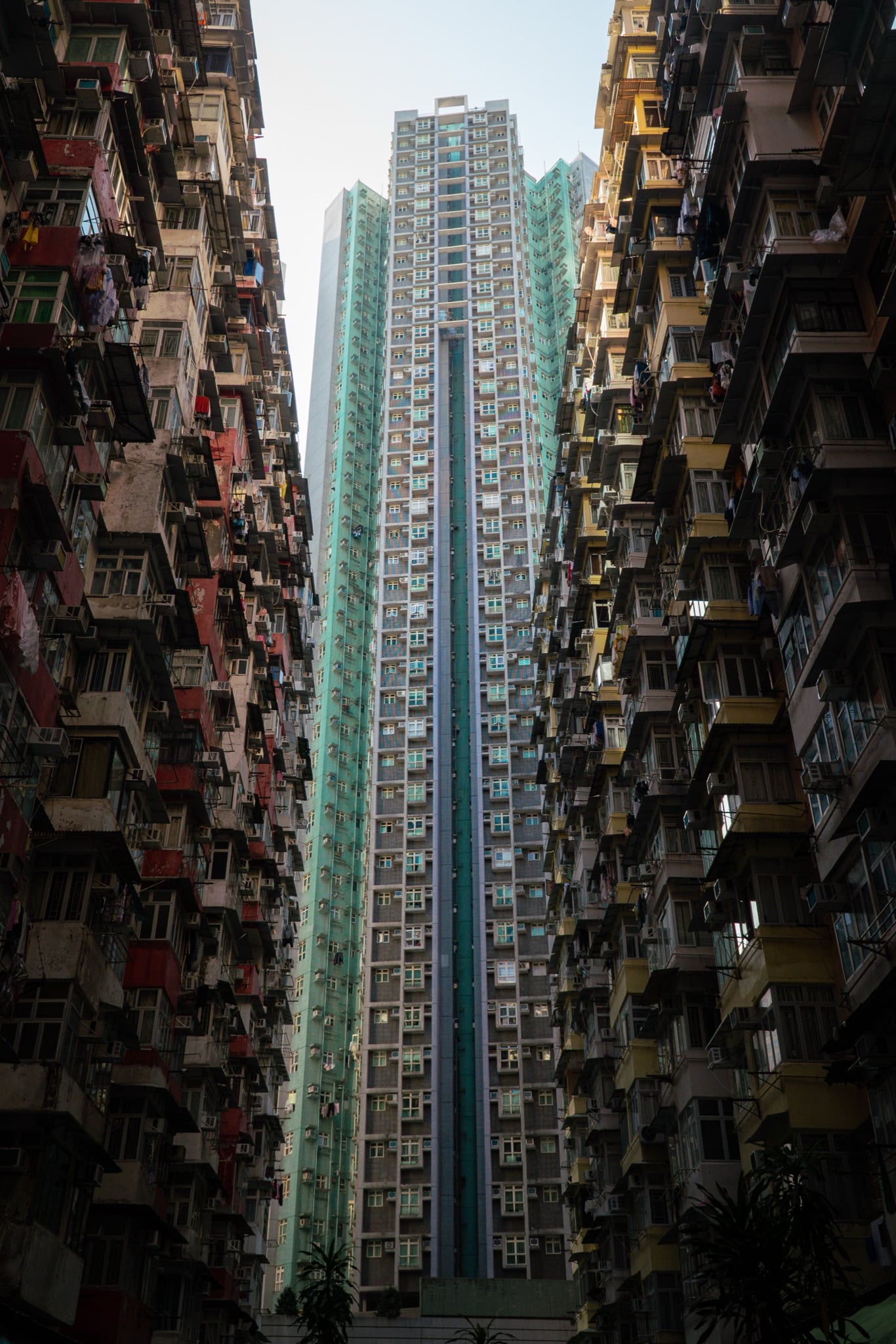 The stacked balconies of the Monster Building at Quarry Bay, Hong Kong