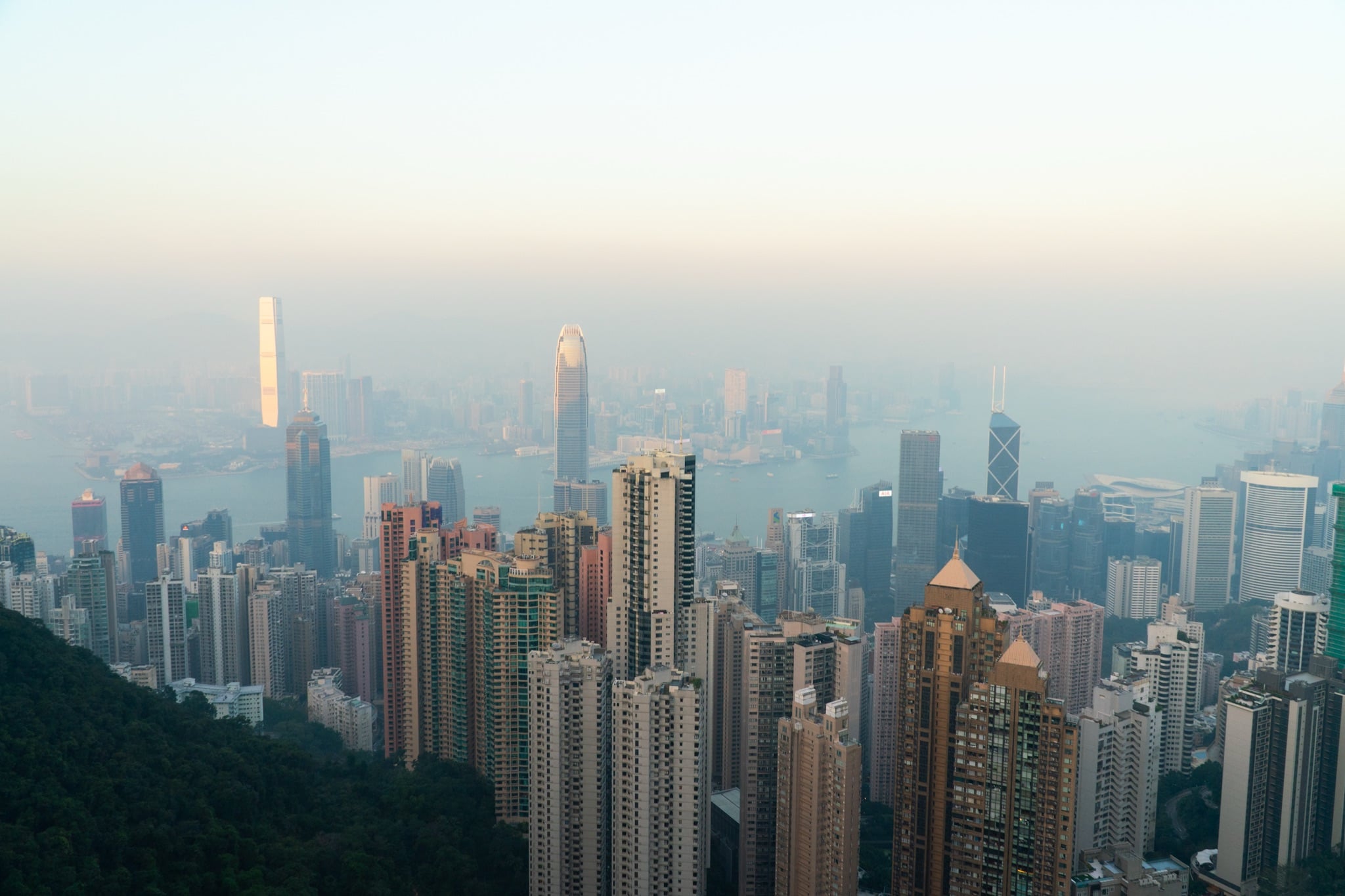 Victoria Harbour and the skyline from Victoria Peak, Hong Kong