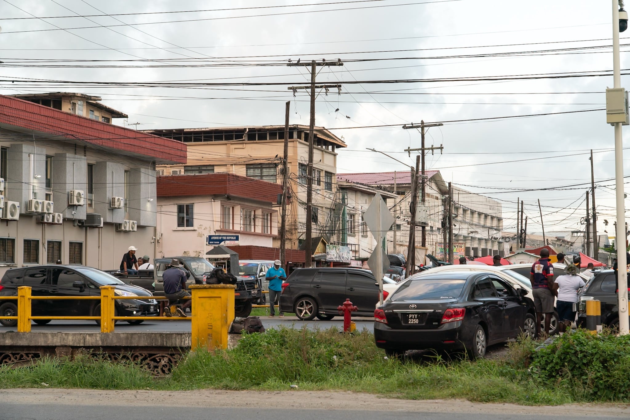 Traffic gathered at a Georgetown intersection