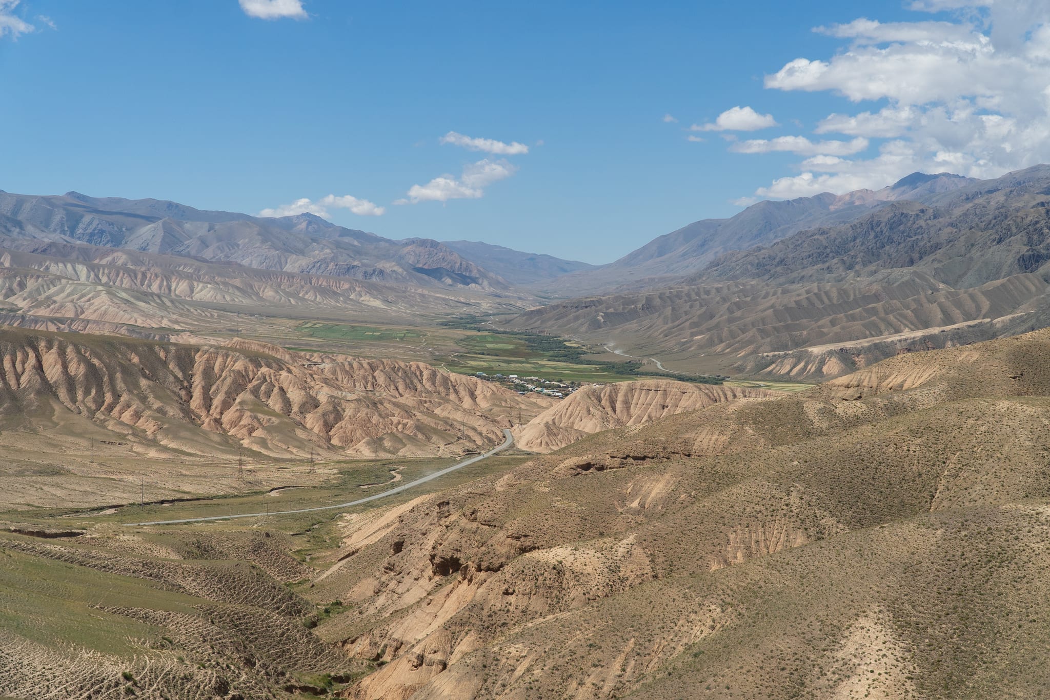 Late light raking across the pastures at Song-Kul