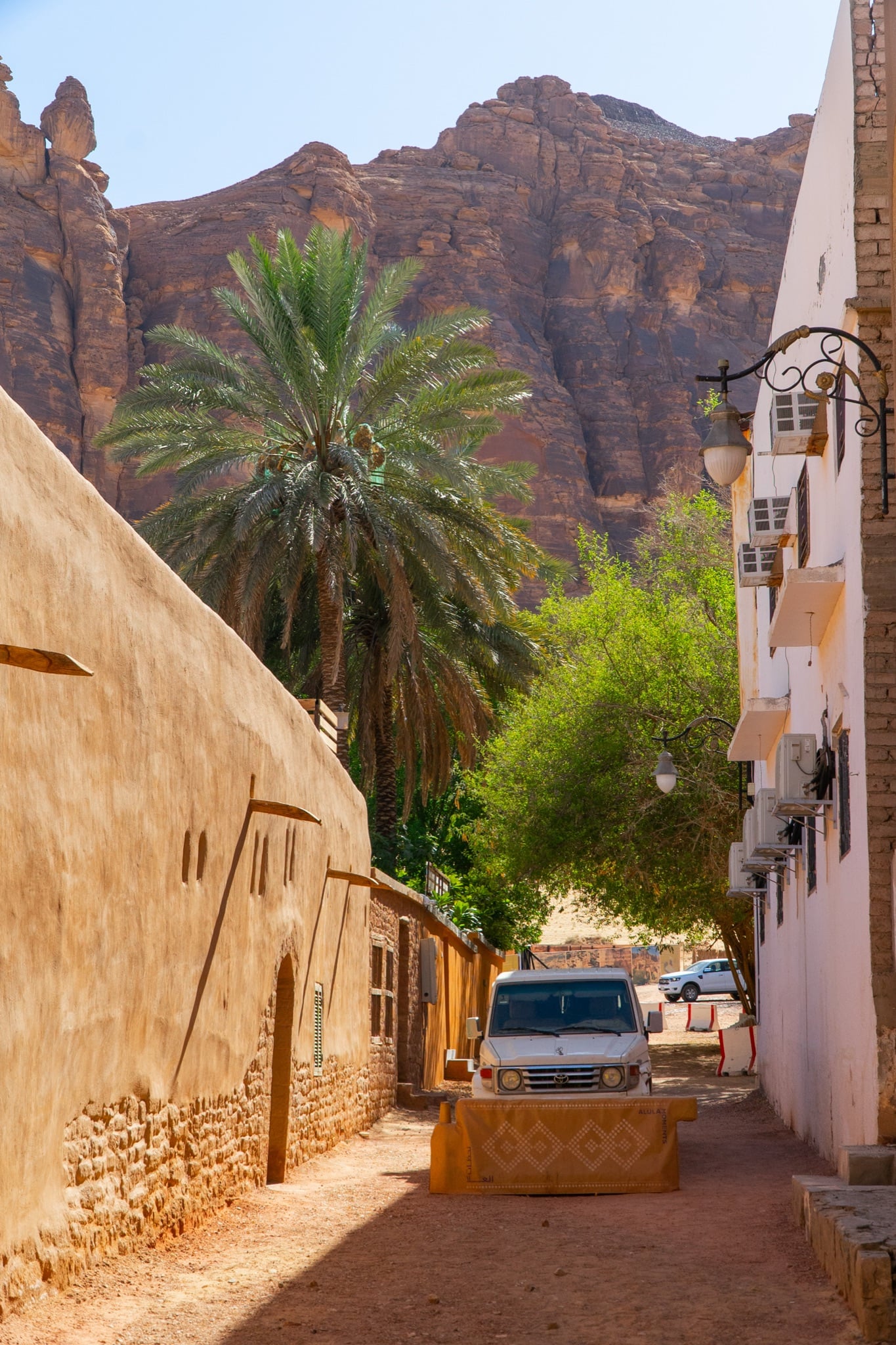 Eroded desert cliffs at AlUla