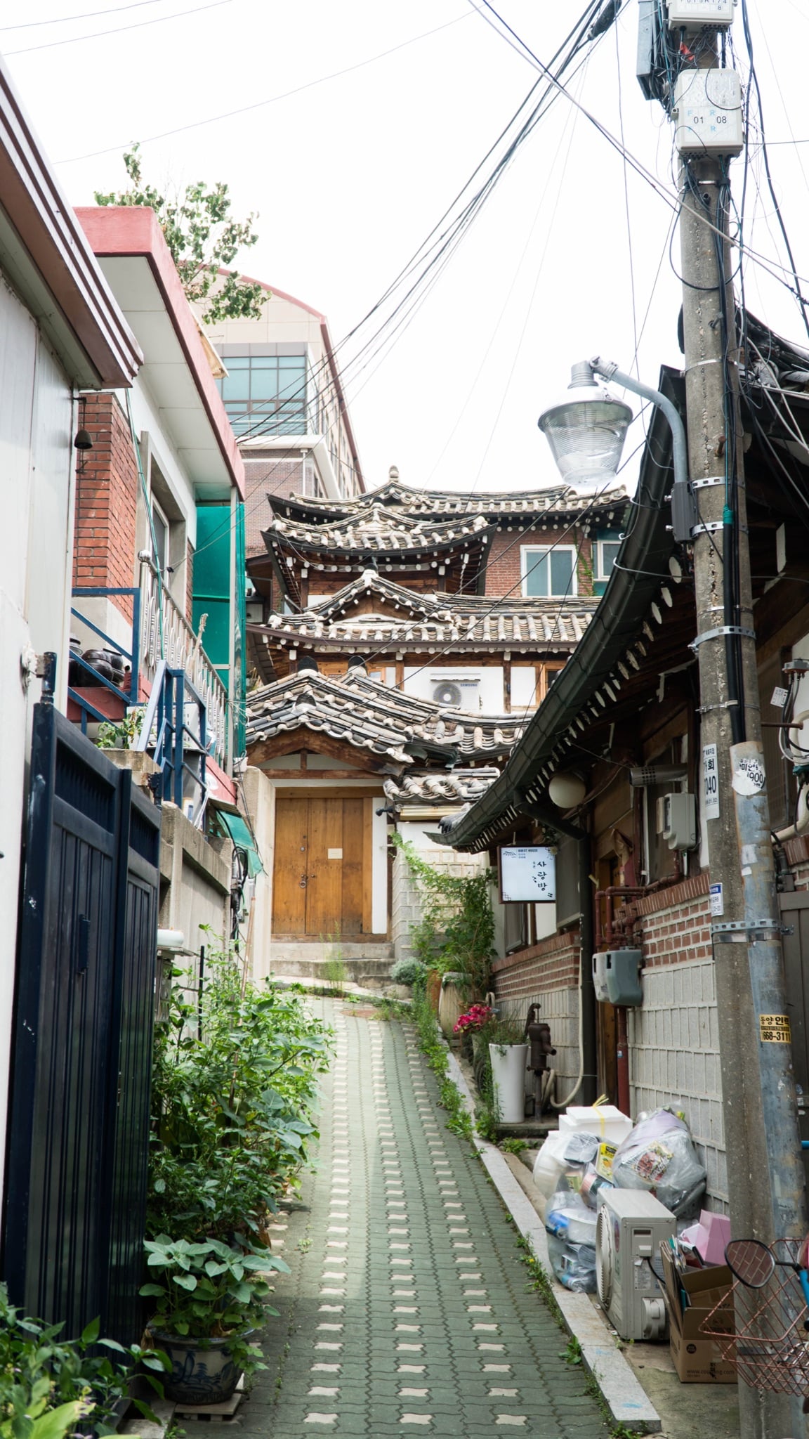 A quiet residential lane in Seoul