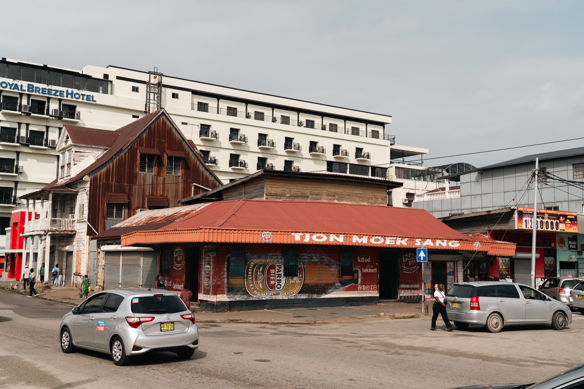 The old Tjon Moek Sang shop on the Paramaribo waterfront
