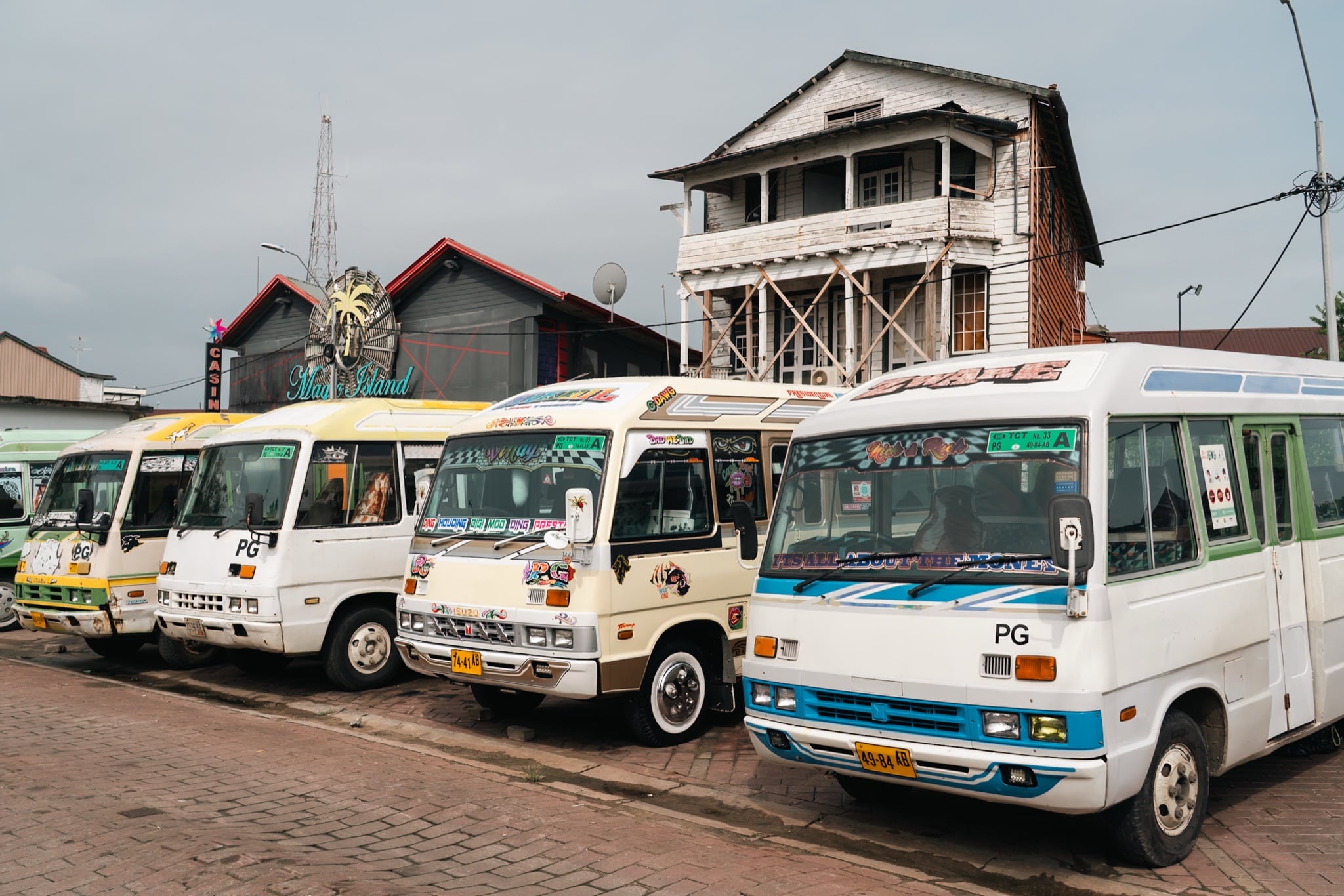 Old warehouses on the Paramaribo waterfront