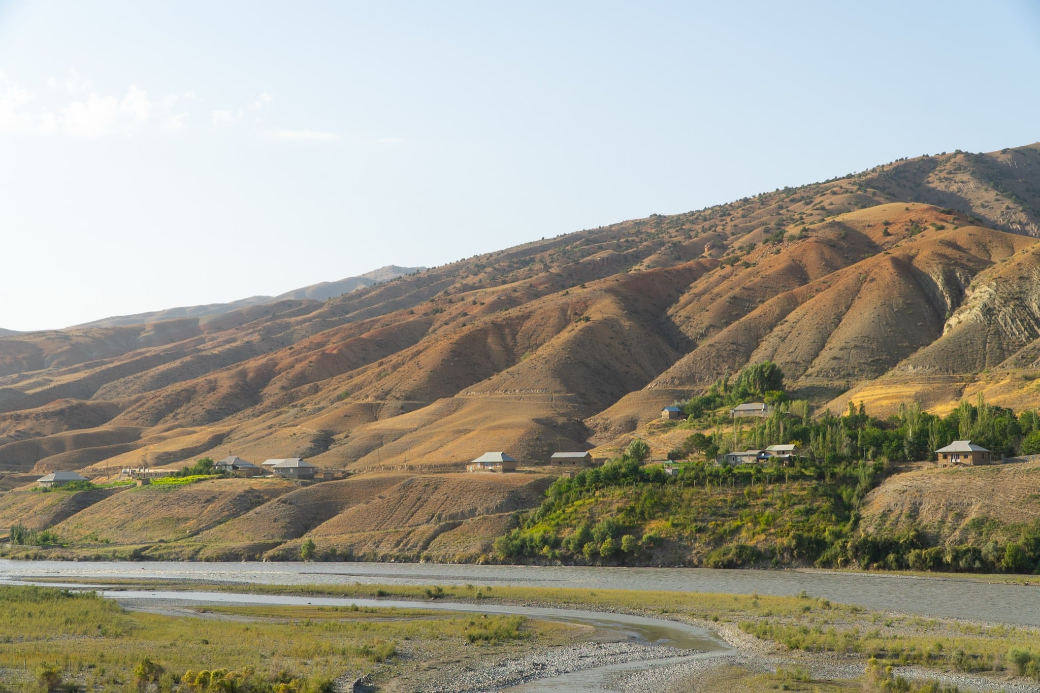 Evening light on the Dashtikozy hills