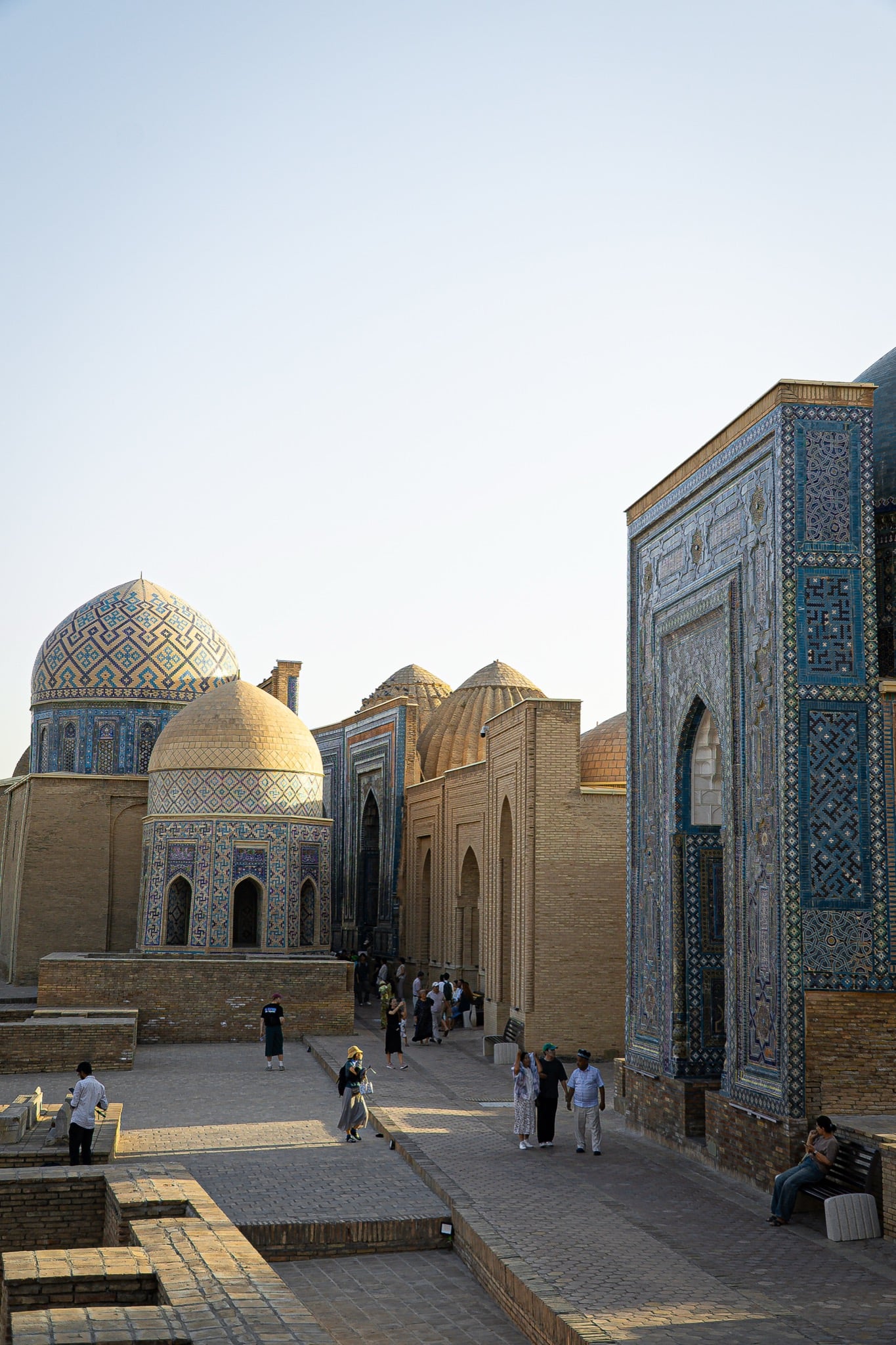Ornate tomb portals of Shah-i-Zinda, Samarkand
